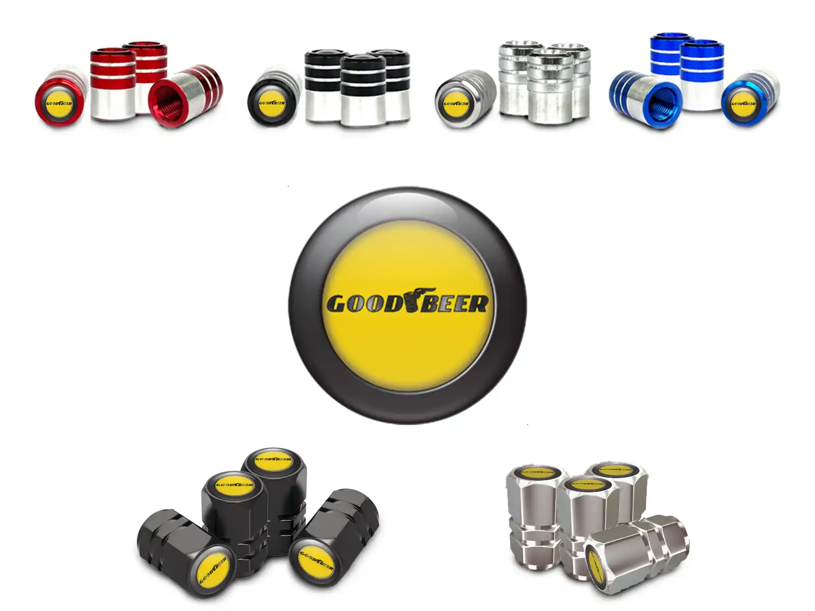 Tire Valve Caps SUV Luxury Look Style